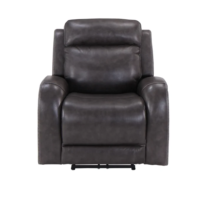 Mustang Jerome S Furniture, Pasadena Power Reclining Top Grain Leather Sofa
