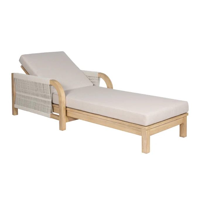 Byron Bay Taupe Outdoor Chaise Lounge Jerome's Furniture