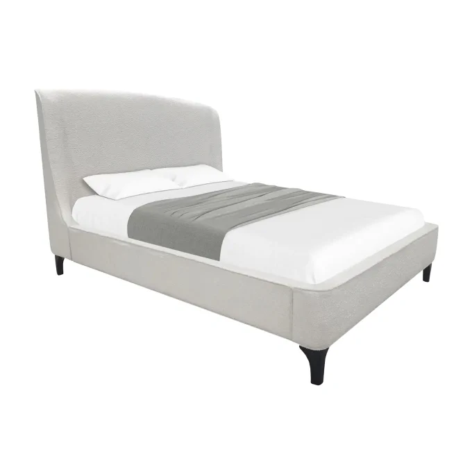 Archer Upholstered Gray Bed | Jerome's Furniture