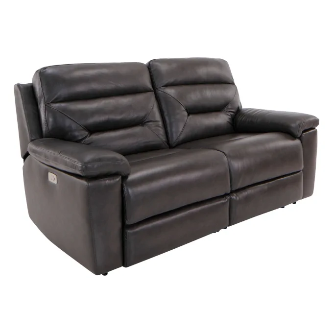 Bennett Jerome S Furniture, Amalfi Brown Leather Power Motion Reclining Sofa With Headrests
