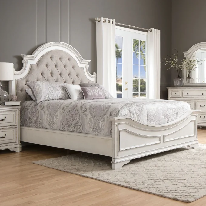 White Bedroom Set Queen Vintage, White Full Size Bed And Dresser Set