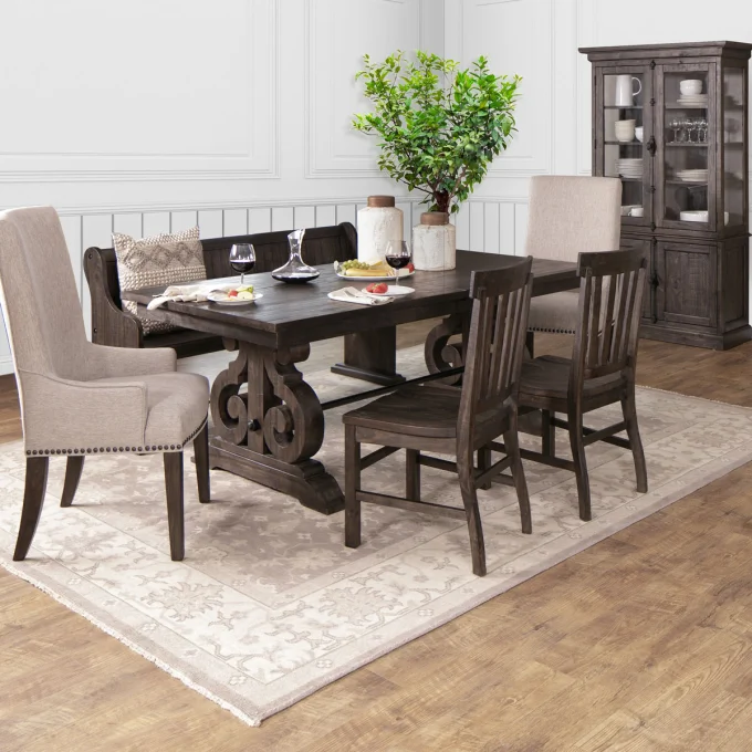 Hacienda Dining Collection Distressed, Dining Room Table 2 Chairs