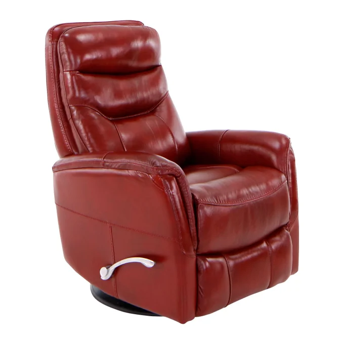 Leather Glider Swivel Recliner Red, Leather Recliner Glider Swivel Chair