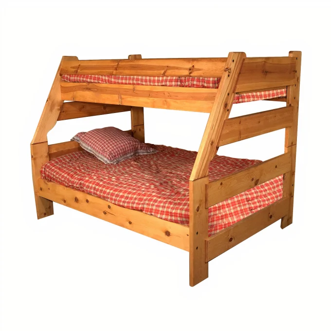 Pine Bunk Bed Twin Over Full, Solid Wood Full Over Full Bunk Beds