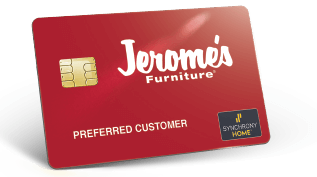 Jerome's financing card